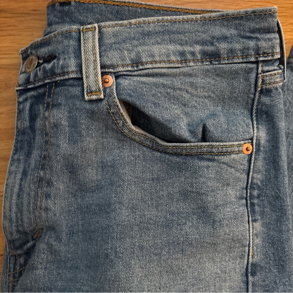 Levi's 32w x 34l Blue Denim 505 Jeans - Picture 5 of 10